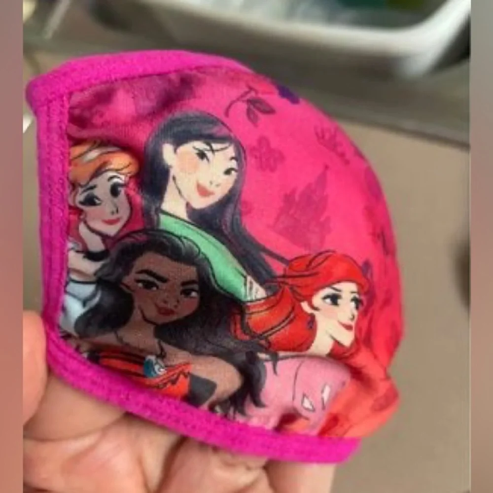 Disney princess kids face masks